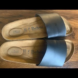 Sz eu 42 / 11 Betula by Birkenstock black slides